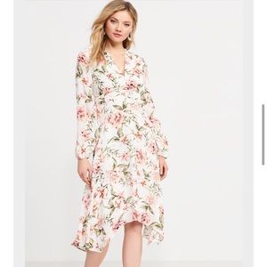 Floral Midi Dress Empire Waist Dynamite